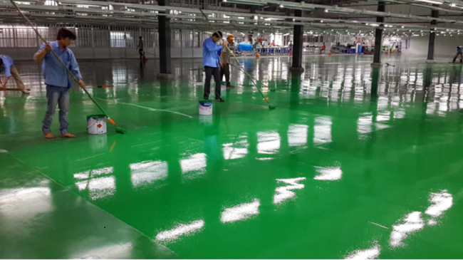 Thi công sơn Epoxy sàn gạch men giá rẻ tại TpHCM